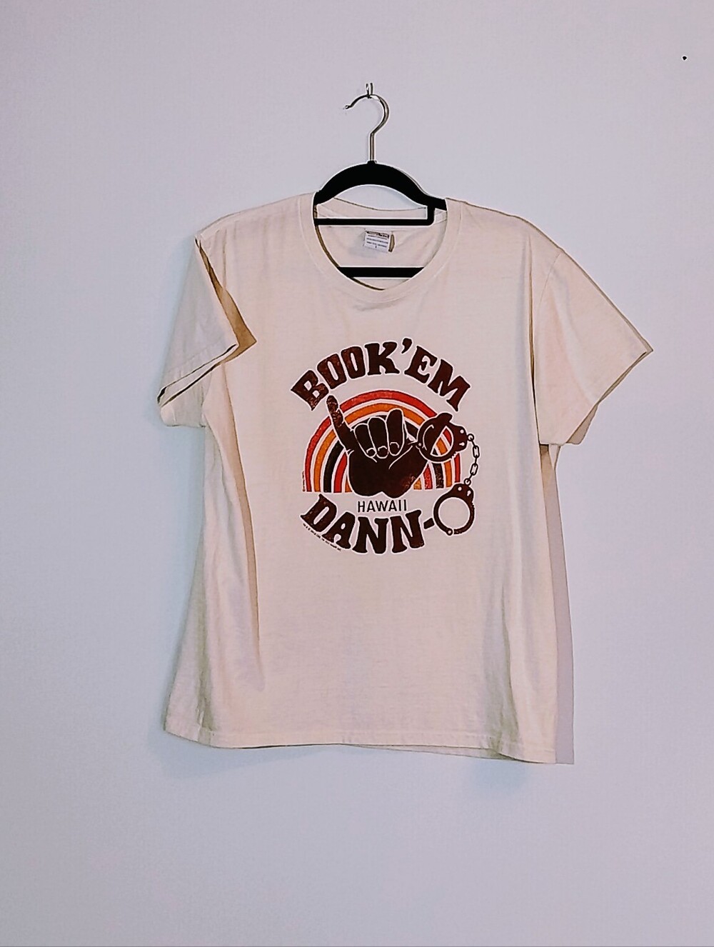 2018 Hawaii Five-o Graphic 'Book'Em Dann-O' T-Shirt 50 Year Anniversary